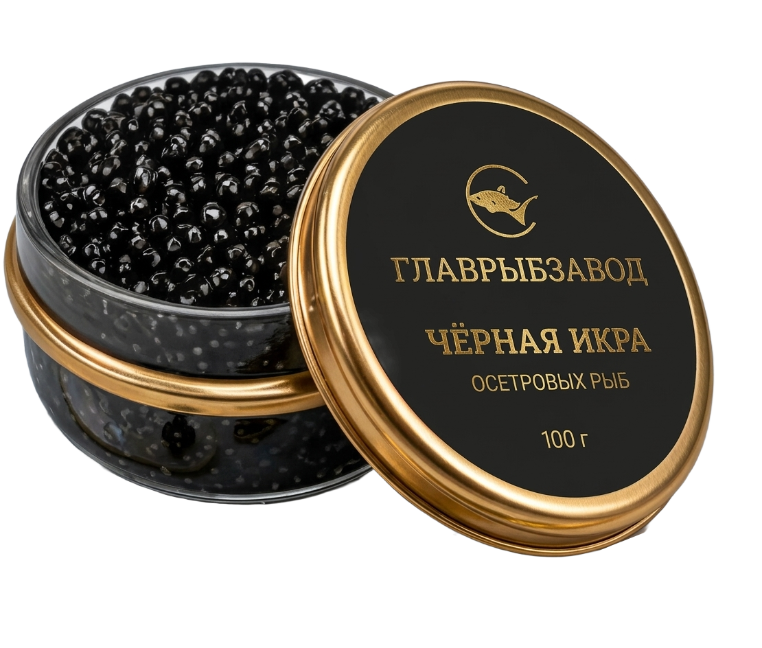 Черная икра осетровых рыб